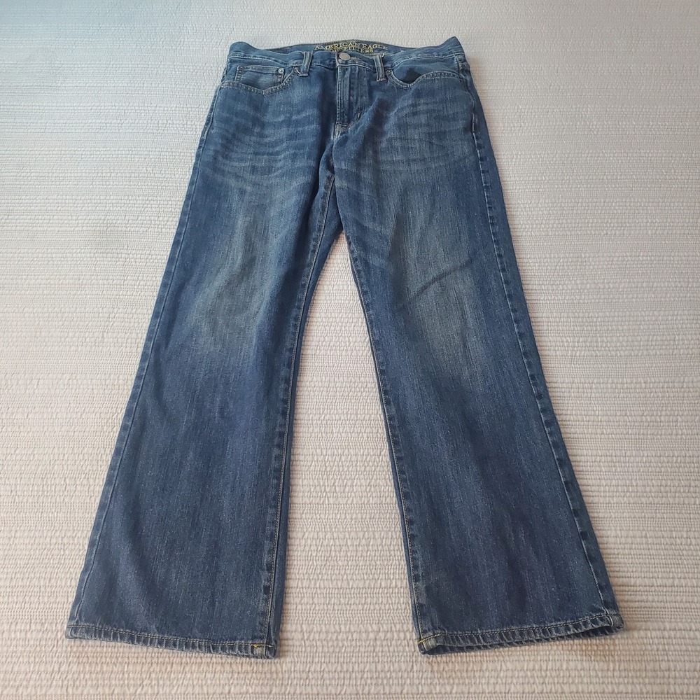 American Eagle Bootcut Jeans Mens 32x30 Blue Denim 100% Cotton Classic Fit